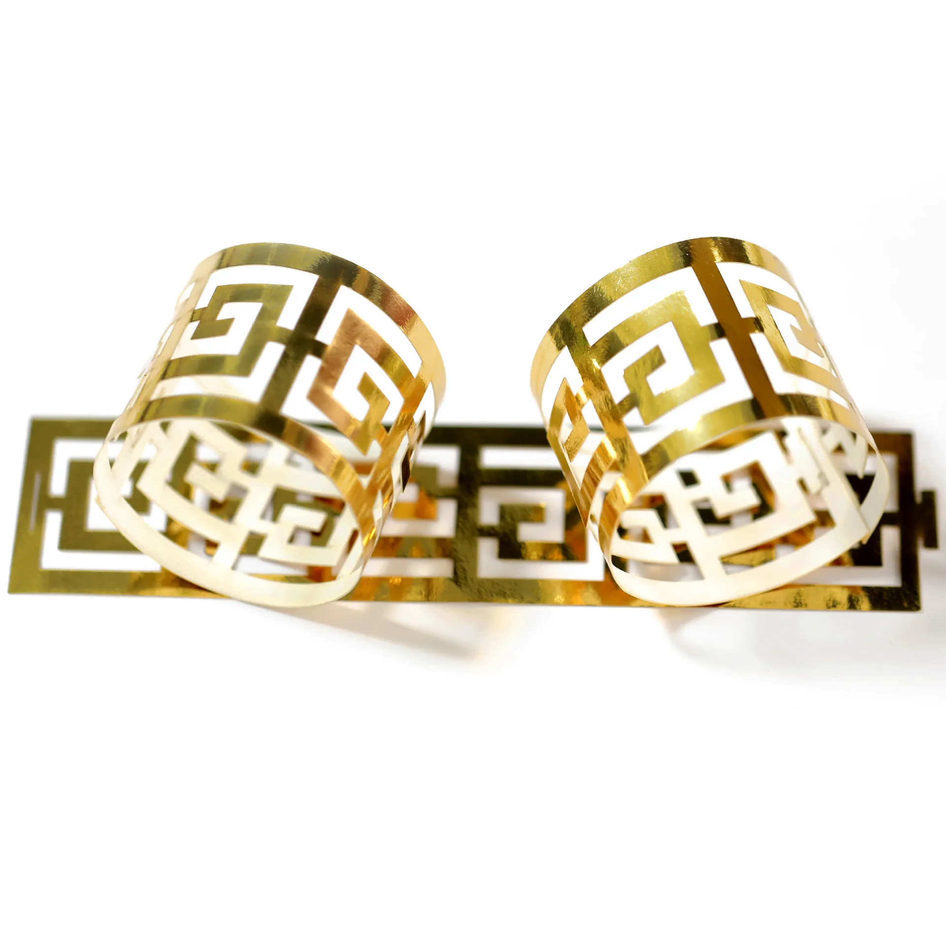 Paper Napkin Rings Laser Cut  Napkin Buckles For Home Hotel Restaurant Christmas Decoration