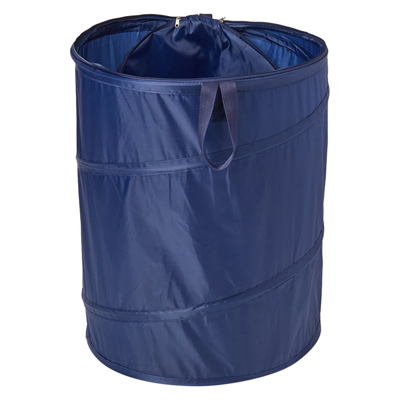 Collapsible Garden Waste Bag Yard Lawn Garden Leaf Bag Pop Up Hamper Barrel Trash Can Camping Laundry Toys Organizer