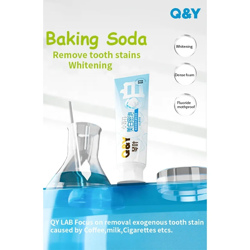 Baking soda nano hydroxyapatite toothpaste protect tooth enamel Mild Amino Acid Sulfate Free teeth whitening foam toothpaste