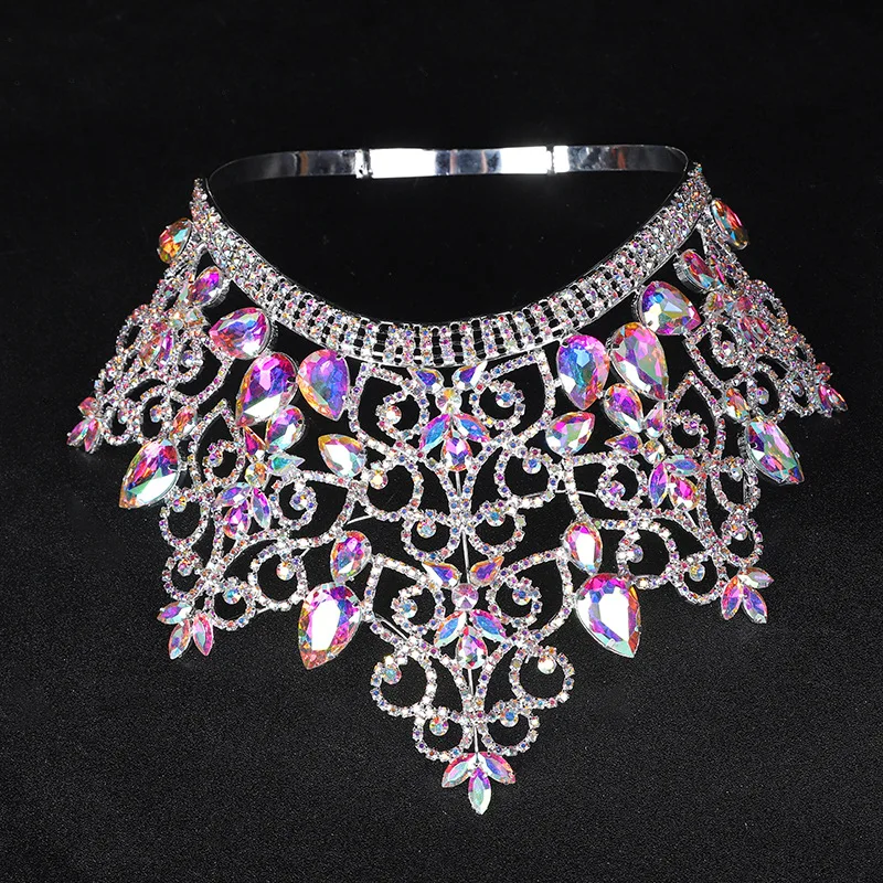 New European and American Colorful Crystal Zircon Crown Princess Birthday Baroque Alloy Crown