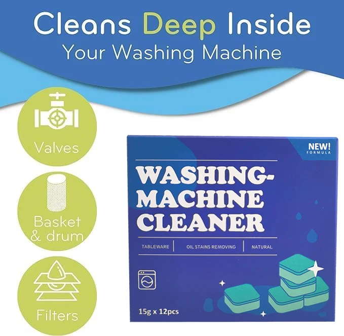 Odorless Multi-Purpose Household Cleaning Solution Deep-Cleaning Detergent for Washing Machines Descaling Detergent