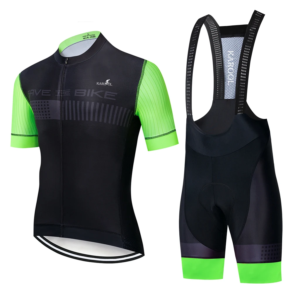 Custom Logo Design Bike Jersey Men Cycling Wear Bib Set