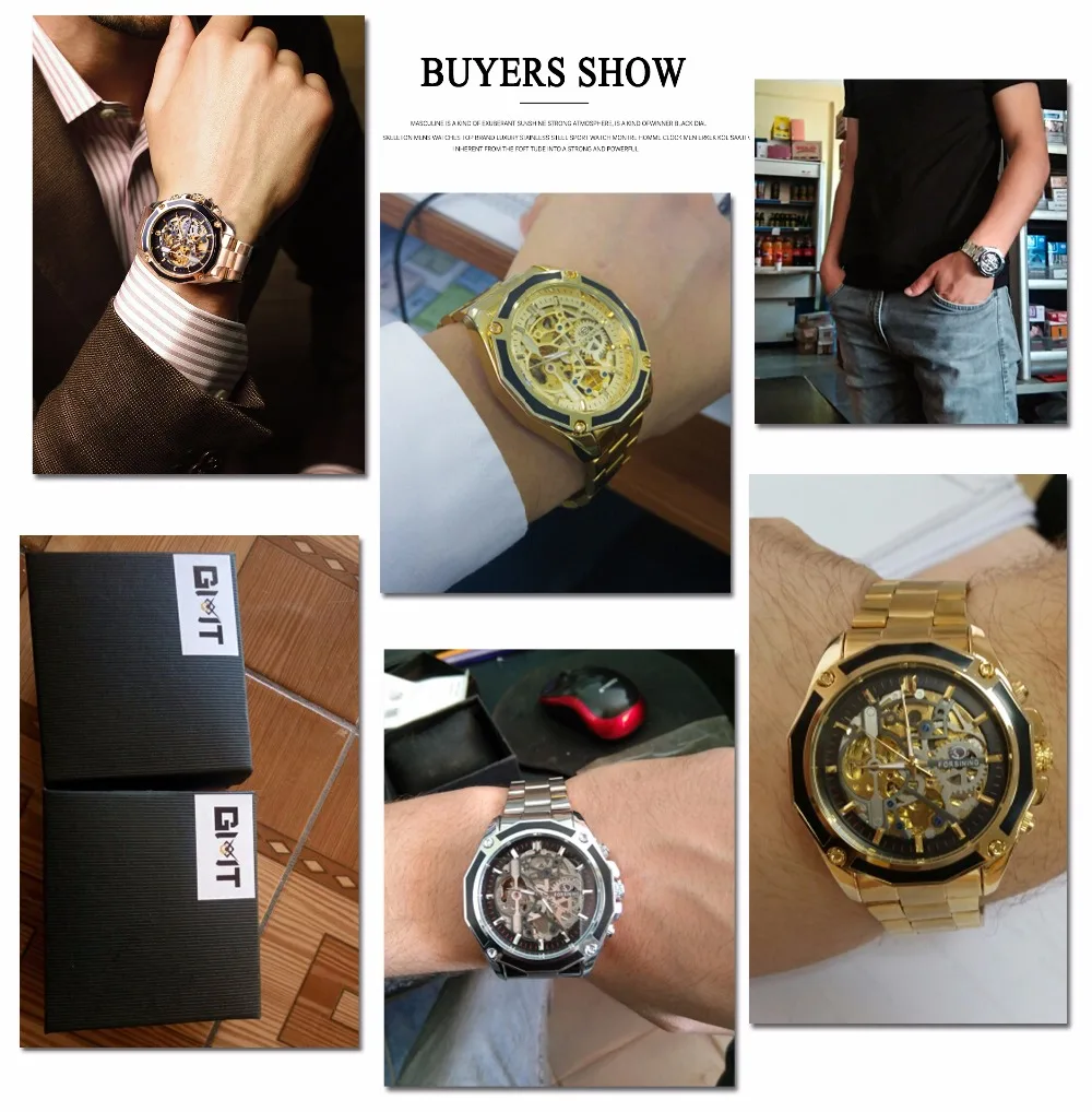 Forsining Watch Steampunk Design Fashion Business Dress Men Watch Top Brand Luxury Stainless Steel Automatic Skeleton Watch