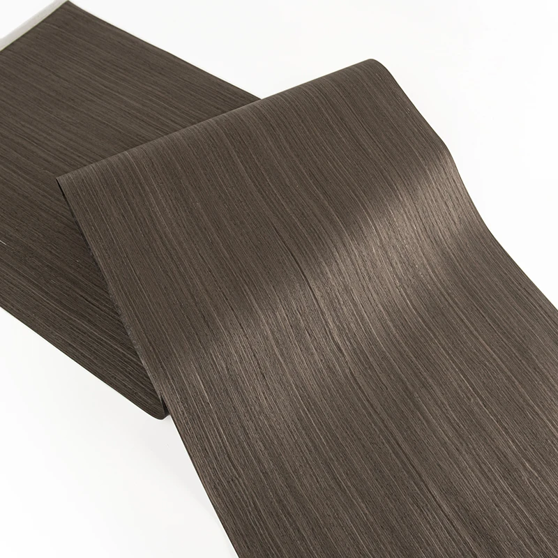 Langsheng New Arrival Oem Black Rubber Wood Panels Wall Decor Interior Veneer Sheet