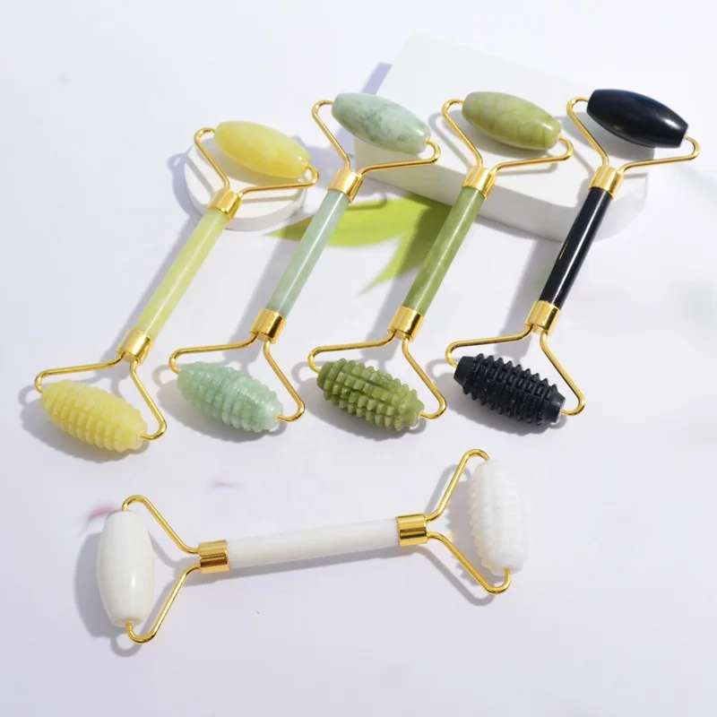 Jade Skin Roller Wholesale Uk Anti-Aging Real Jade Stone Roller Massage For Face
