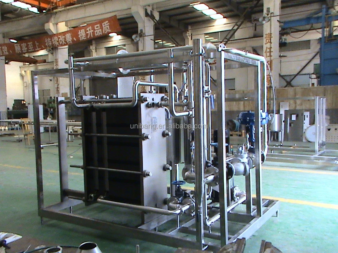 Vegetable Juices Pasteuriser used Milk produce line Plate Pasteurization Equipment  Dairy UHT sterilizer Yoghurt Pasteurisation