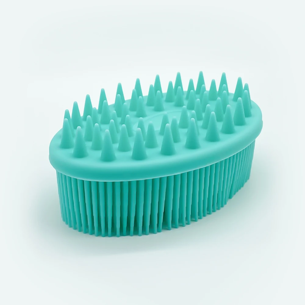 Красочная мягкая силиконовая щетка для сухого отшелушивания, ручная Двухсторонняя щетка для ванны, губки для тела, скрубберы