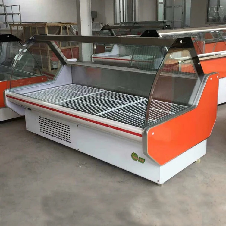 Commercial Cooler Meat Display Chiller Food Fridge Series Deli Service Fish Display Refrigerator