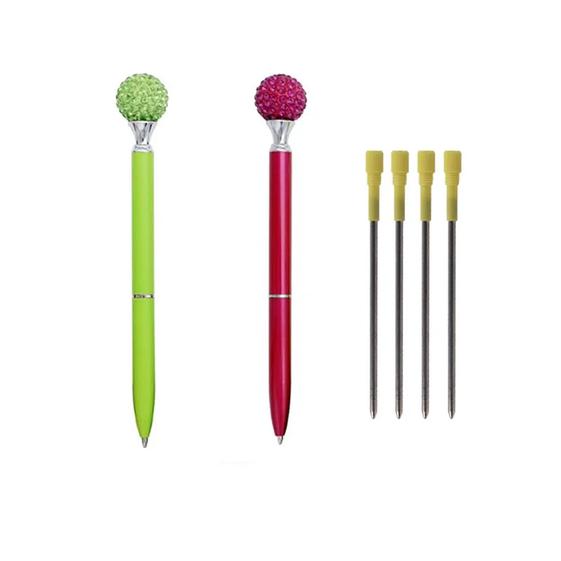 Factory wholesale Affordable Medium Point Black metal Ink Pack Ball Point Pen Refills