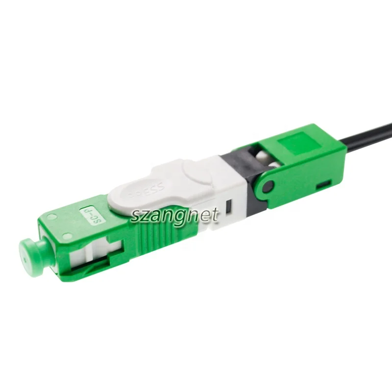 ESC250D Mechanical Fiber Optic Connector SC APC Fast Connectors For Drop Cable