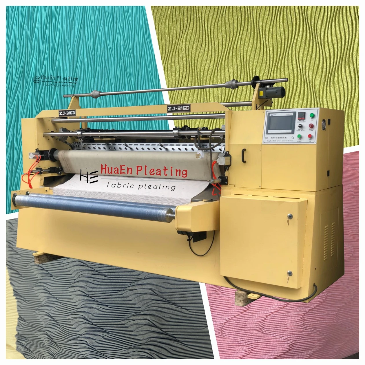 HuaEn Pleating ZJ-316D smart plisse plissado fabric pleating machine