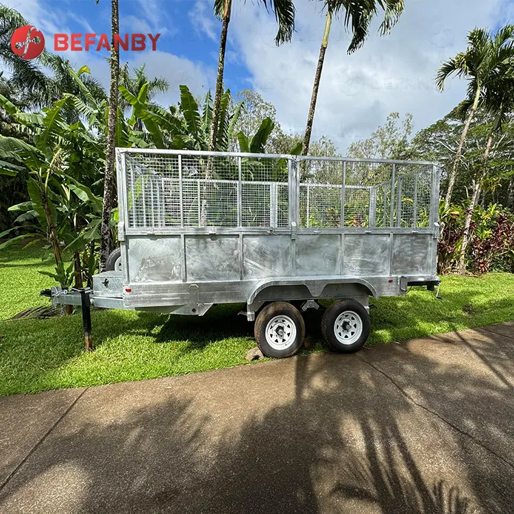 Tractor Trailer With Cage Box Trailer Motorcycle Small Box Trailer