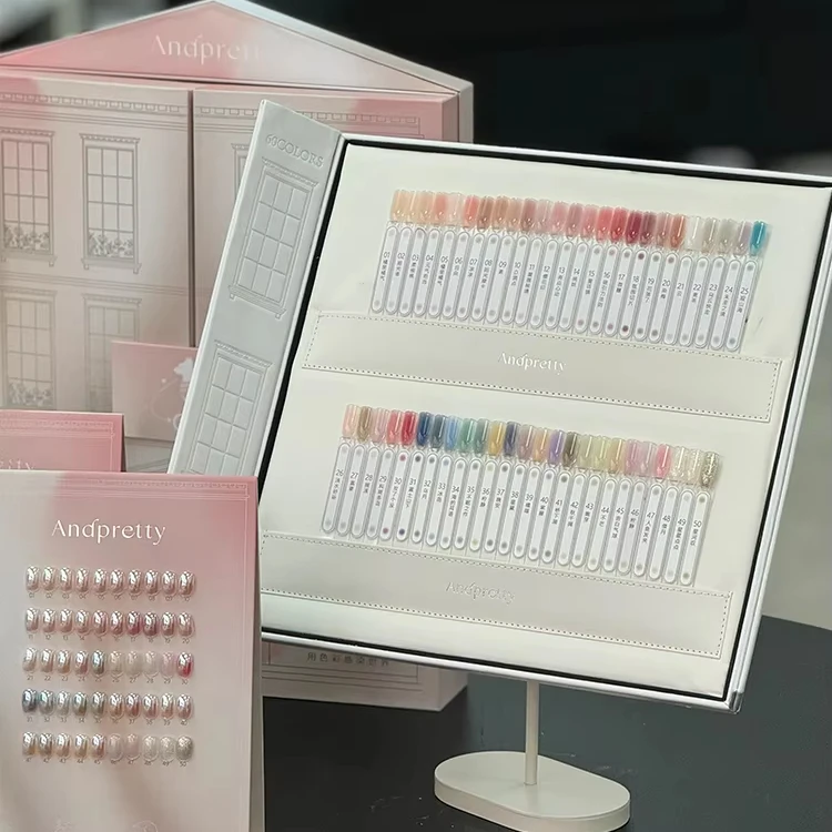 Andpretty 50 цветов полупрозрачный цветной гель для ногтей набор маникюрного салона неэоксичный УФ-гель дизайна экологически чистый Овощной клей