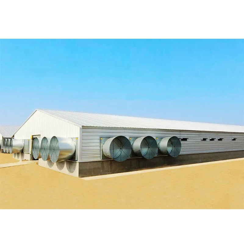 Cheap Price Prefabricated Light Steel Construction Building Steel Structure Poultry Farm Broiler Chicken House