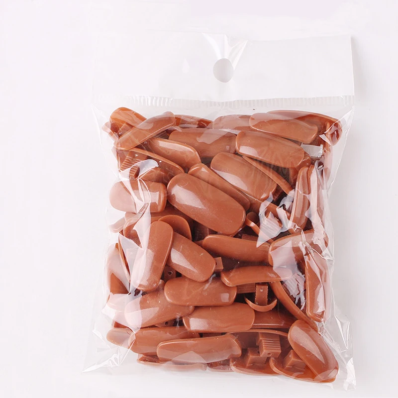 
100 Pcs/Pack One Size Nail Art Trainer Tips Practice Hand Manicure Tools DIY Nail Training Art 