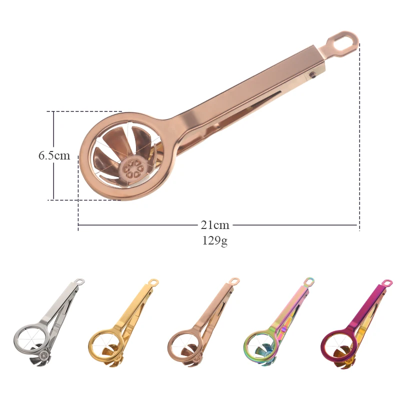 Kitchen Egg Slicer Cutting Egg into a Flower Shaped Handheld Stainless Steel Egg Cutter