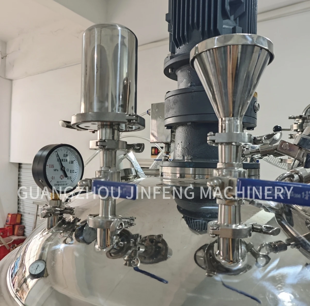 JF 150l High Shear Vacuum Homogenizer Shaving Cream Body Cream Face Cream Emulsifier Homogenizer Cosmetics Production Equipment