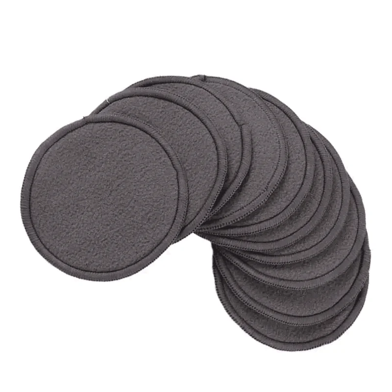 Washable Soft Organic Reusable Microfiber Bamboo Or Bamboo Charcoal Round Shape Facial Makeup Remover Pads Private Label