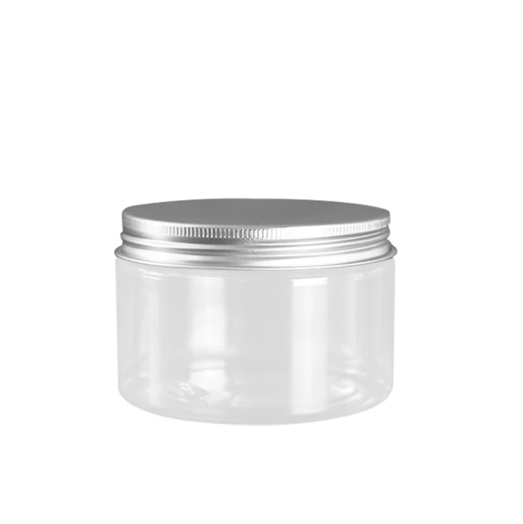 30ml 150ml 200ml 250ml 300ml 500ml 4oz 6oz 8oz 16oz Cream Container Clear Plastic Cosmetic Jar With Screw Lids