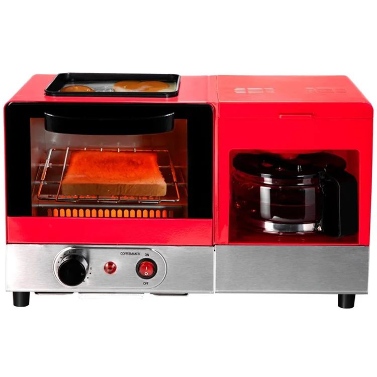
retro breakfast 3 in 1 electric sandwich maker mini toaster oven for cook 