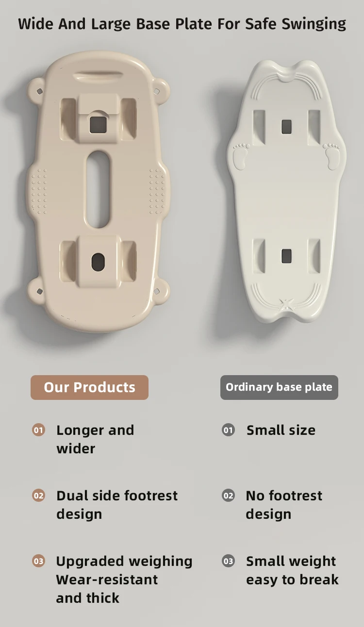 MIGO Bear Kids Ride On Toy Animals Rocking Horse Baby Plastic Children Rich Cheap Cartoon 3 In 1 Mini Indoor Playground Chair