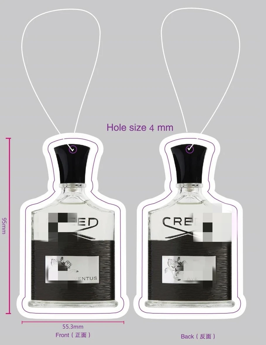 2024 оптовая продажа с пользовательским логотипом новые духи karte бумажные автомобильные освежители воздуха