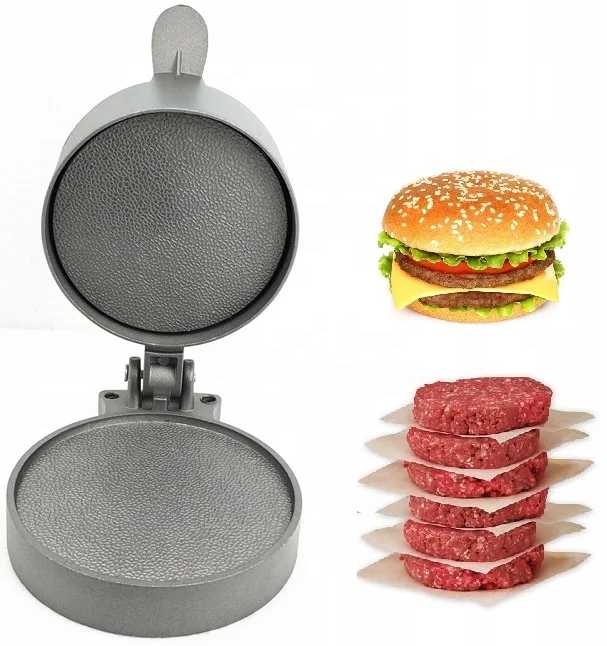 high quality Adjustable aluminum single Hamburger patty maker burger press