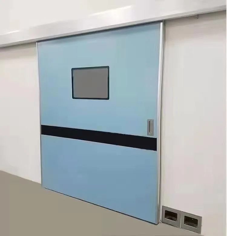 Hospital Automatic Hermetic Door With Vision Panel Automatic Hospital Room Door Operation Room Sliding Door