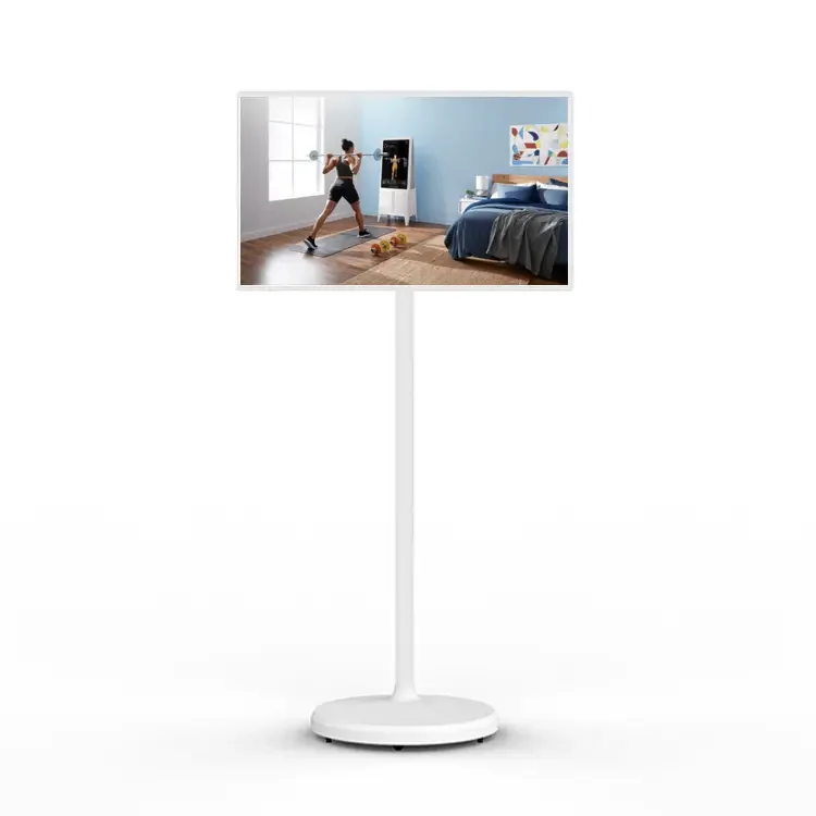 27 Inch Battery-Power Android  Tv In-Cell Touch Screen Gym Gaming Live Room Smart Tv With Removable Scroll Wheels