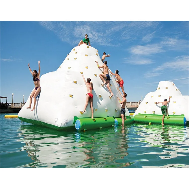 5m High Inflatable Water Iceberg Climbing Ice Tower