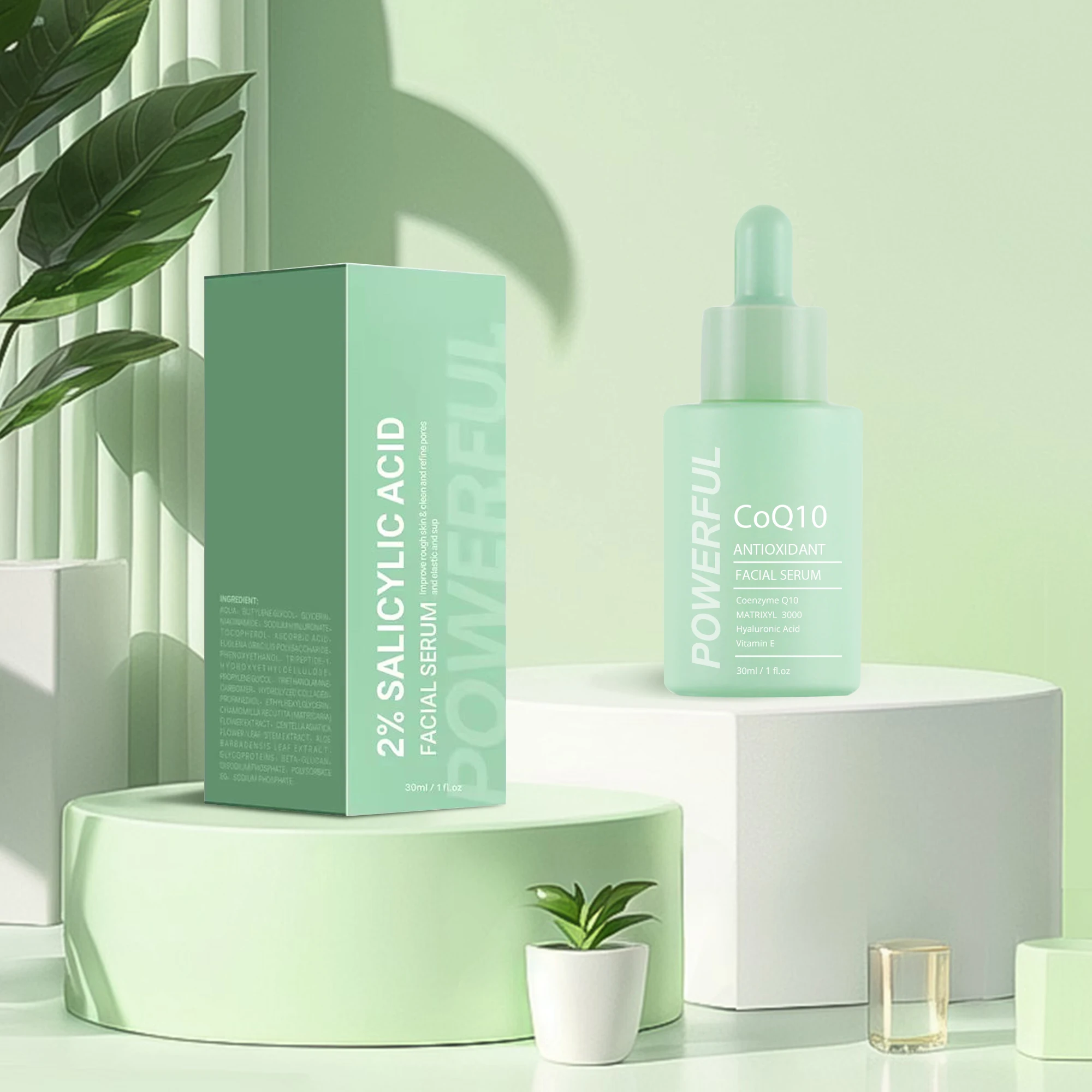 BLIW Private Label Glowing Face Improving Rough Skin Clean Pores Skin Care Serum 2% Salicylic Acid Facial Serum