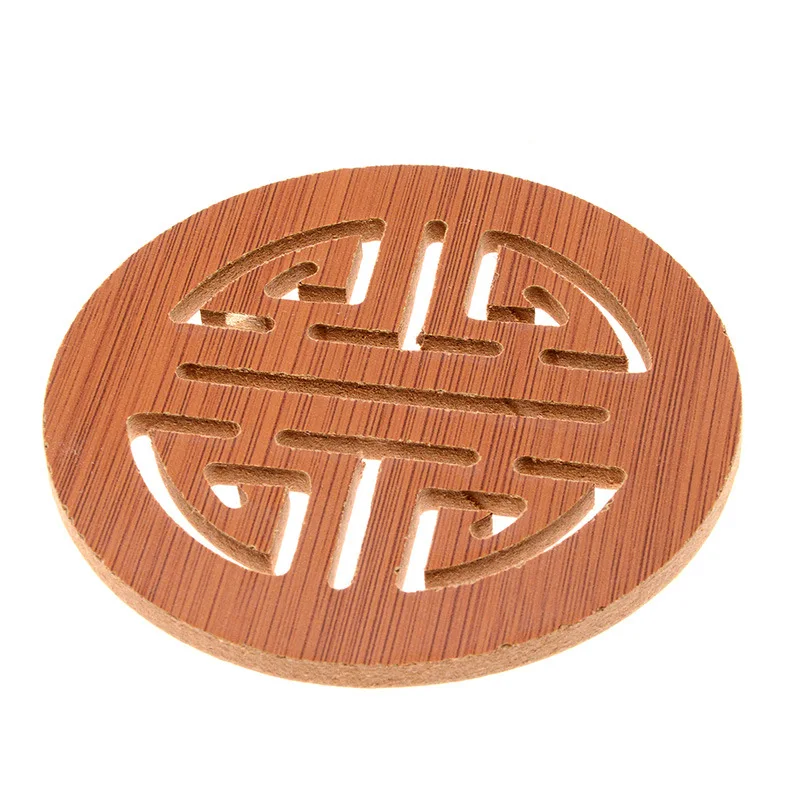 Square Round Bamboo Wooden Coasters for Drinks