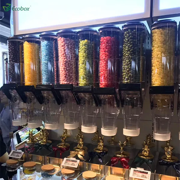 Bulk plastic food dispensers for shop