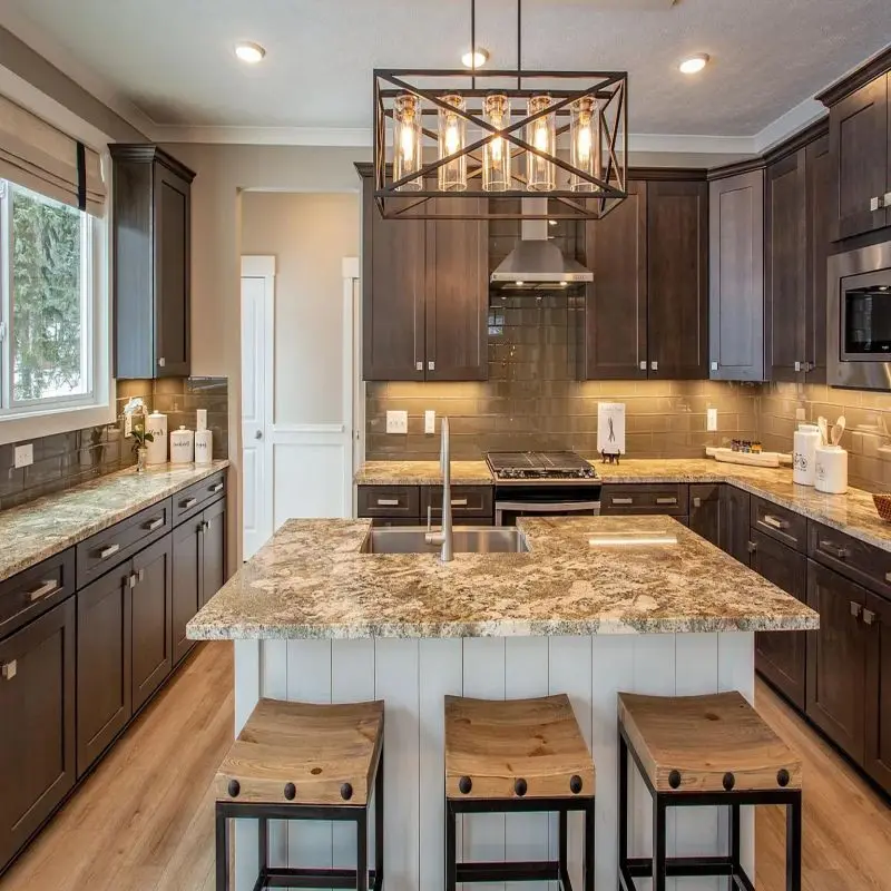 Wholesale For Pros Modern Luxury Kitchen Cupboards with Solid Wood Carcase PVC Door Finish Sink Accessory Furniture