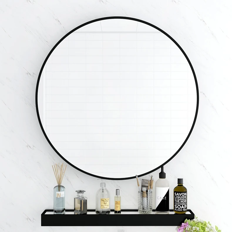 
round metal framed decorative wall Mirror 