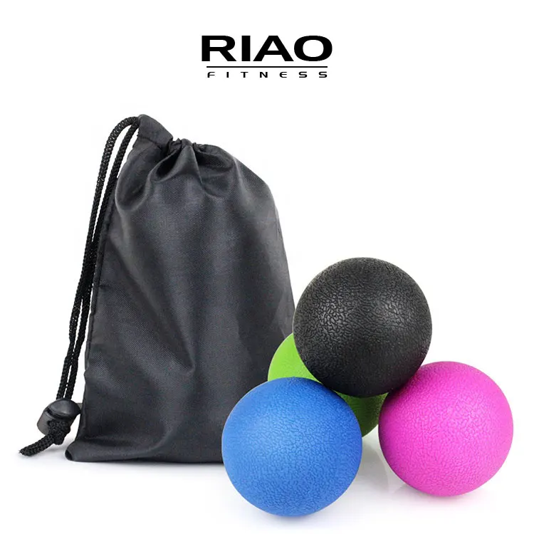 Riao Gym Fitness Wholesale Eco-Friendly Lacrosse Rubber Silicone Massage Ball