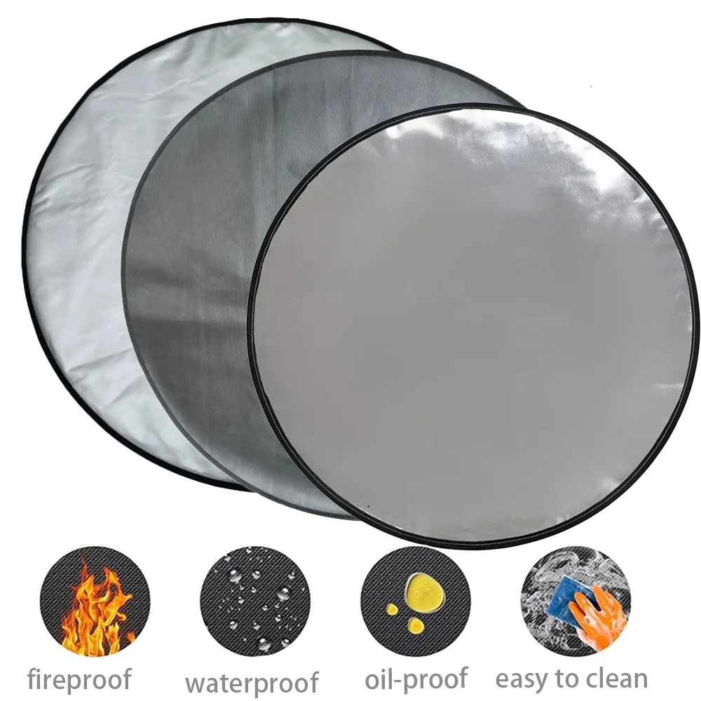 24-дюймовый высокотемповый тепловой экран покрытие для противопожарной ямы на открытом воздухе