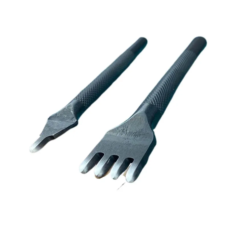 
 Инструмент «сделай сам» для кожевенного ремесла, одно и Четыре Зубца, высококачественный инструмент для алмазной строчки, инструмент для перфорации и строчки  