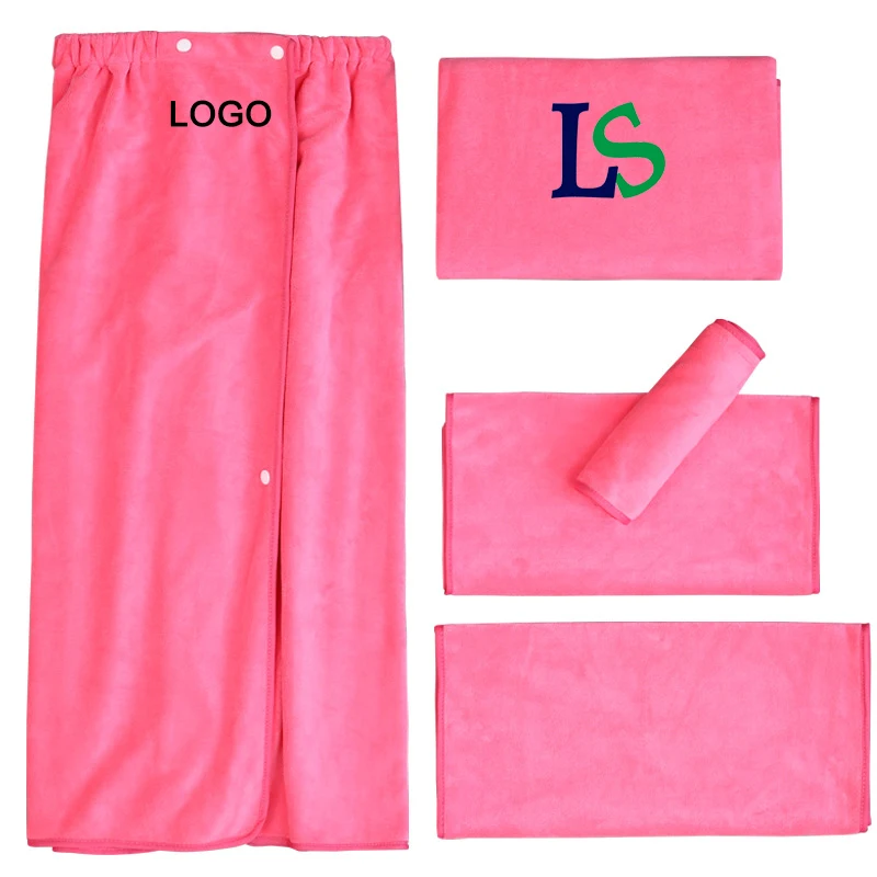 Microfiber Body Wrap Towel Women Bath Towel Custom Logo Dress Skirt Big Size Strong Water Absorption Microfiber Body Towels