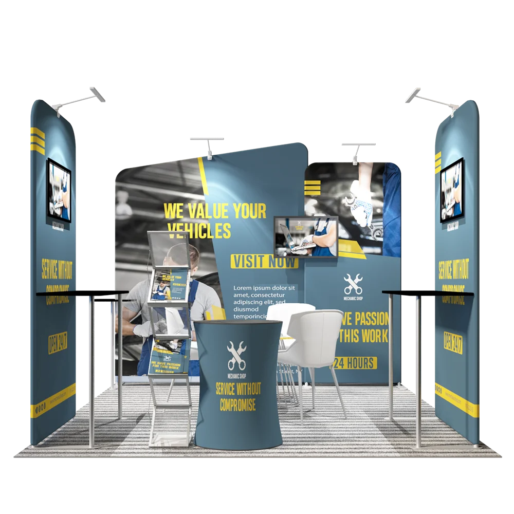 10x10ft Trade Show Booth Display Modular Aluminum Frames 3x3 Exhibition Booths