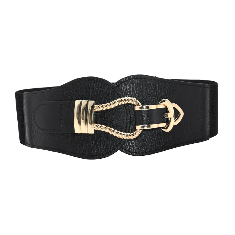 HOT &Fashion Products wide women belts buckles stretch waist belt women elastic buckle-free invisible elastic waist women  belts