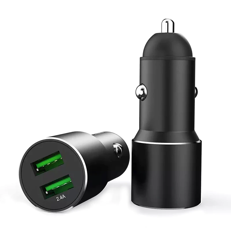 
Universal Custom Logo 2.4A Metal USB Car Charger Adapter High Quality USB Car Charger for Phone 