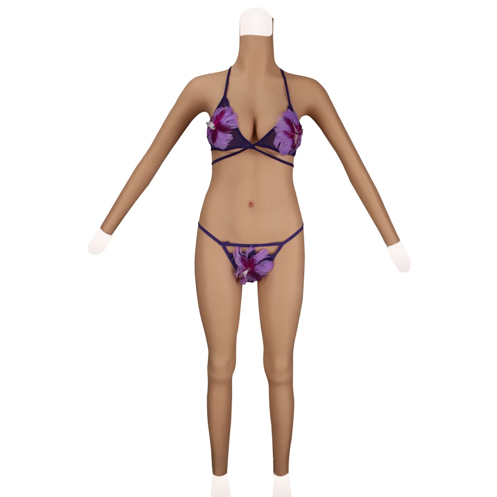 Tgirl No Oil Vent Silicone Breast Plate Forms Fullbody Suit Crossdresser C Cup Pants