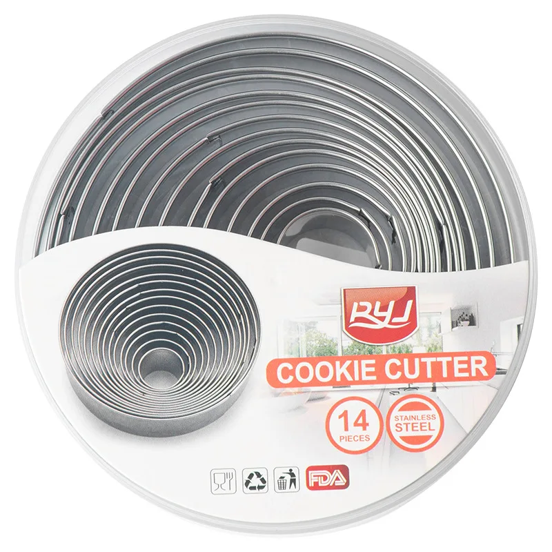 Nonstick Muffin Tart Ring Mold Round Metal Cooking Pastry Ring Molds Food Making English Muffin Rings
