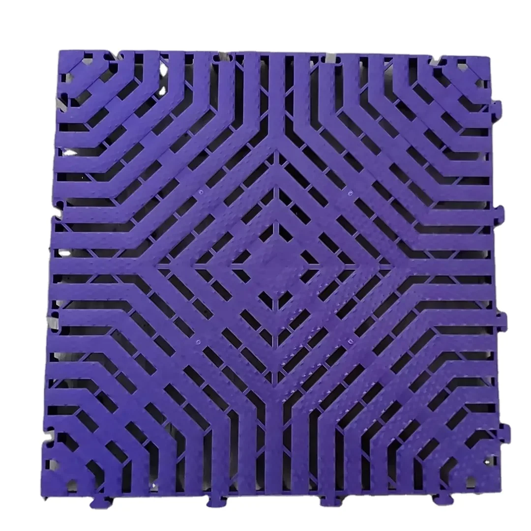 Customizable multi-color garage floor tiles, anti slip and durable grille