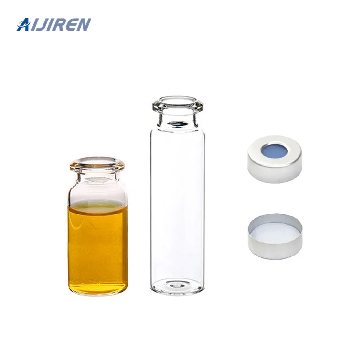 Aijiren aluminum cap with PTFE Silicone Septa Volume 20ml Headspace Crimp Flat Top and Bottom Glass GC Vials Kits