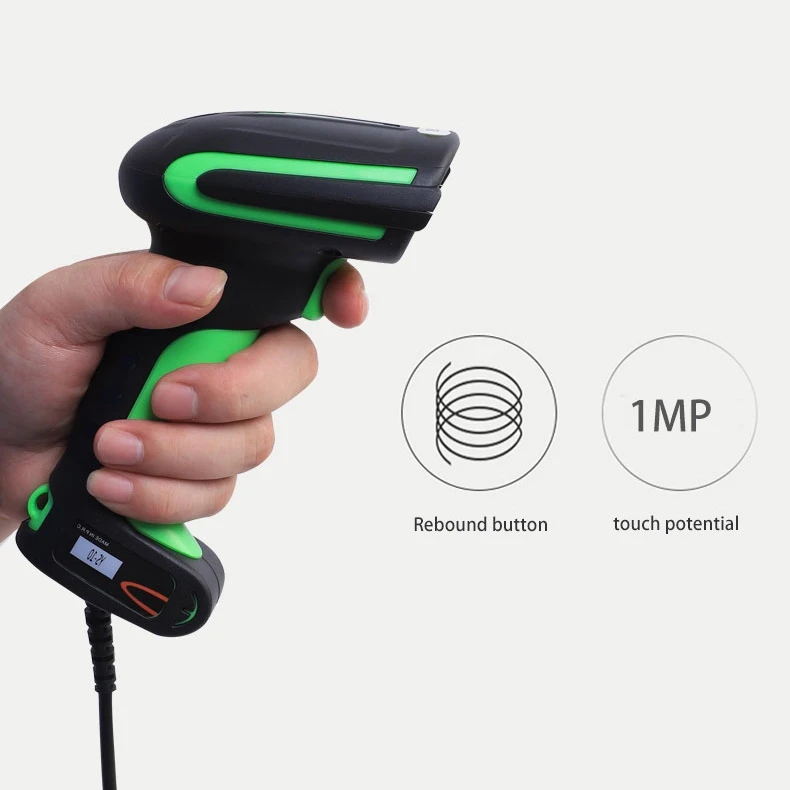 Industrial IP65 Warehouse Scanner Handheld Wired 1D Laser Portable Barcode Scanner