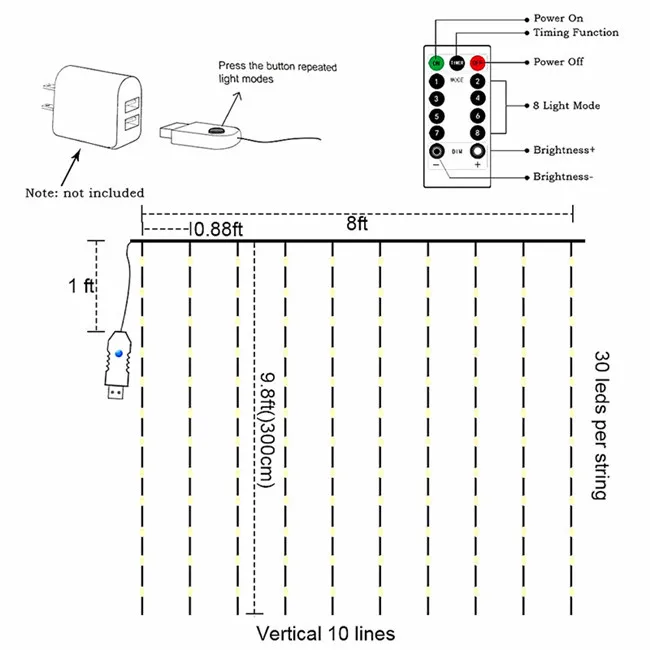 Fairy Icicle LED Christmas Garland Wedding Party Patio Outdoor Decoration Fairy Navidad LED Garland Merry Curtain String Light