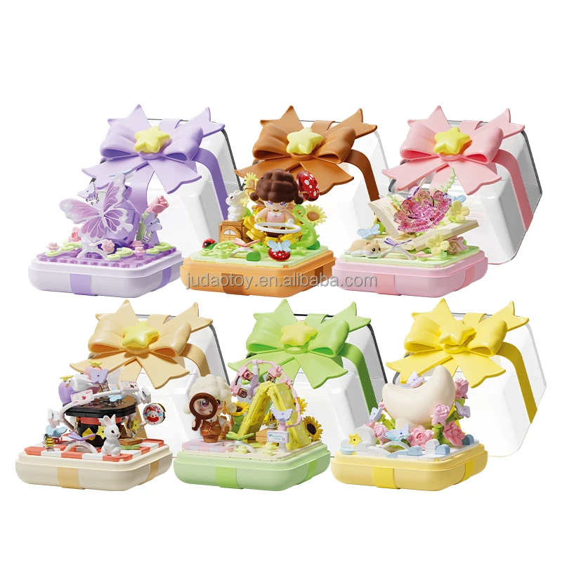 SEMBO blocks 804417 Star Wish Fingertip Assembled Ring Box Model Building Blocks Sets MOC Bricks for Girl Gifts puzzle Toys qman