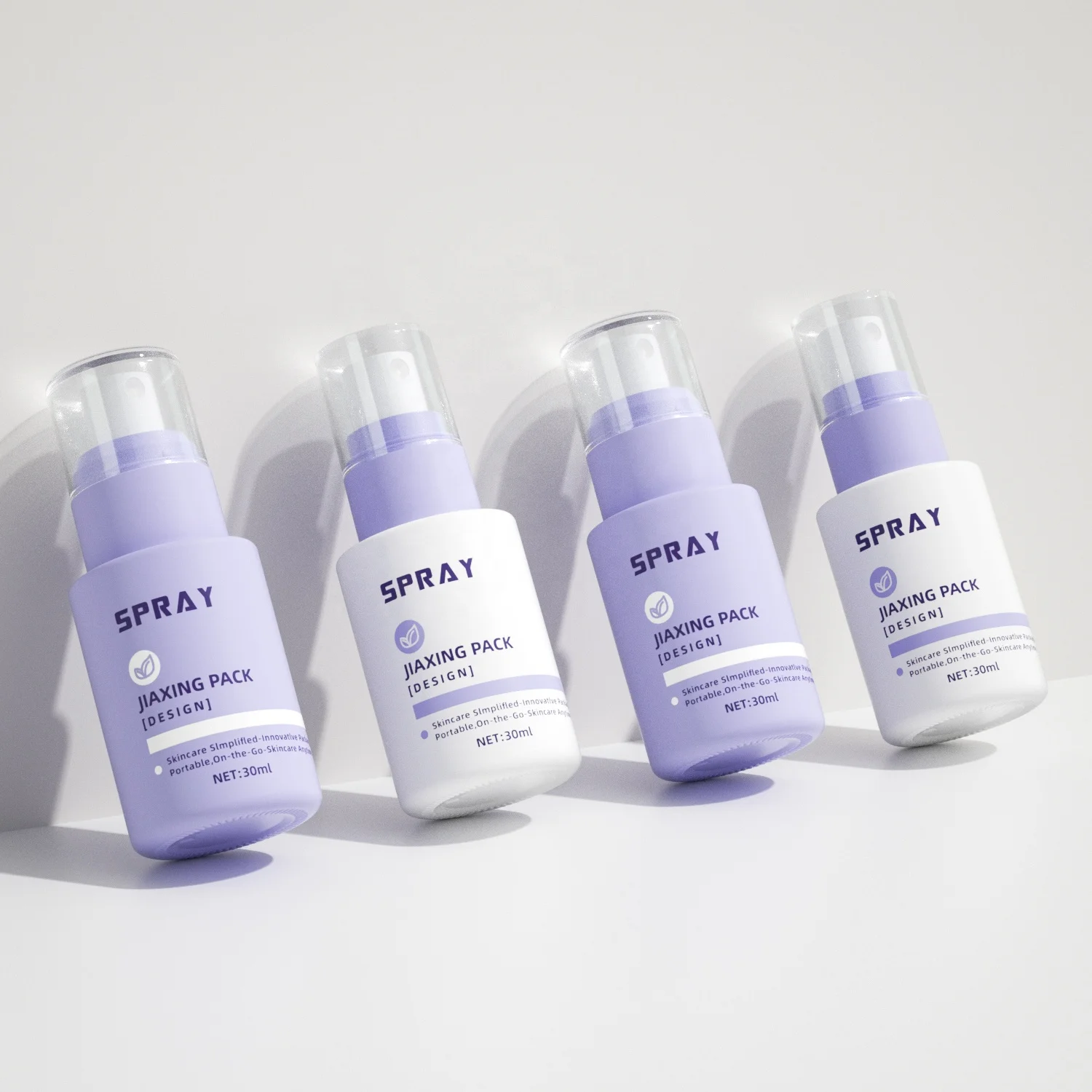 30ml High Quality Skincare Container Face Lotion Toner Luxury Serum Bottle Glass Cosmetics Packaging Pump Spray